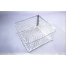 CESTO DE METAL GALVANIZADO DE 25 X 25 X 15cm. SAT41122400 AE009-D